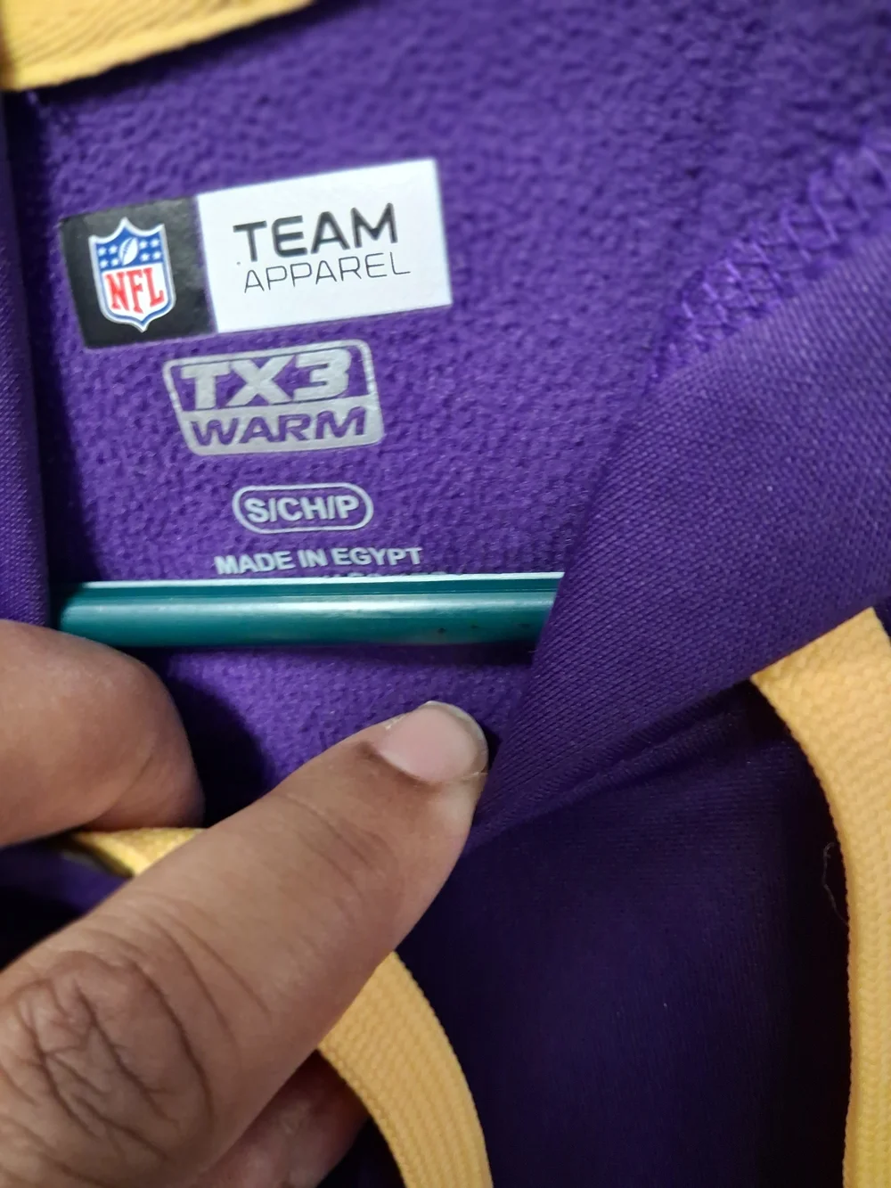 Team Apparel Purple and Gold Vikings Zip-Up Hoodie